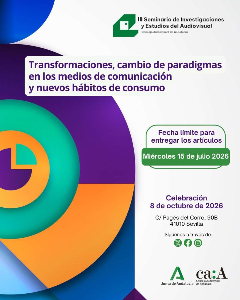 El CAA convoca en octubre la tercera edición de su Seminario del Audiovisual con la mirada puesta en la revolución digital y la IA El CAA convoca en octubre la tercera edición de su Seminario del Audiovisual con la mirada puesta en la revolución digital y la IA